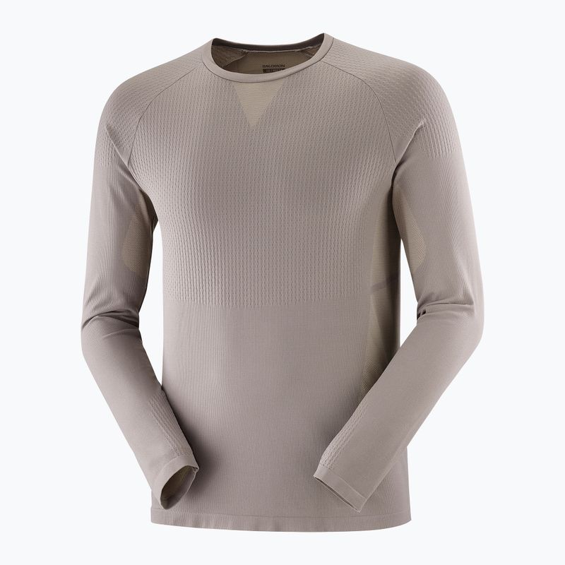 Men's running longsleeve Salomon Sense Aero Seamless Tee iron 3