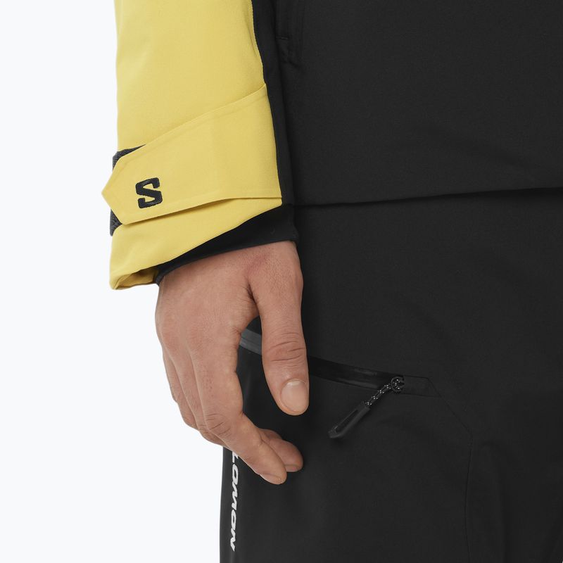 Men's ski jacket Salomon Brilliant 2.0 cress green/deep black 6