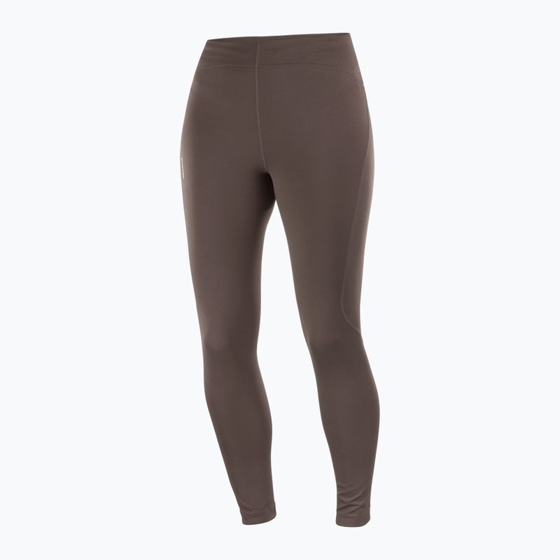 Women's running leggings Salomon SHAKEout Core 28" coffee bean 3