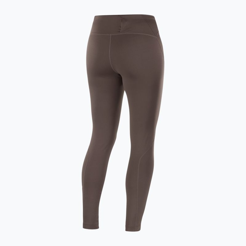 Women's running leggings Salomon SHAKEout Core 28" coffee bean 4