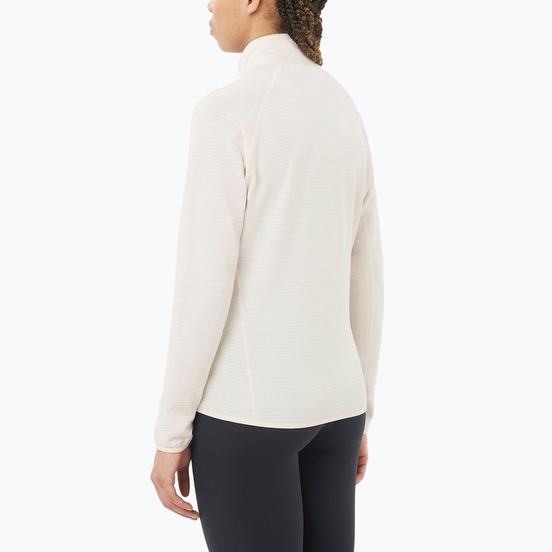 Women's trekking sweatshirt Salomon Essential Lightwarm Full Zip whisper white 2
