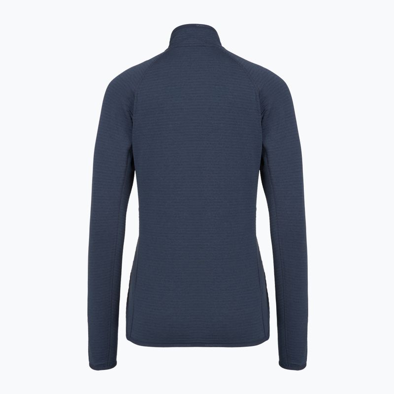 Women's fleece sweatshirt Salomon Lightwarm Full Zip blue nights 6