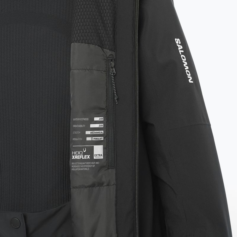 Women's ski jacket Salomon Brilliant 2.0 deep black 7