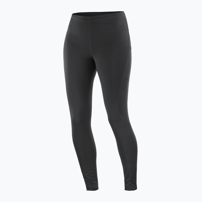 Women's running leggings Salomon Shakeout Core Warm deep black 5