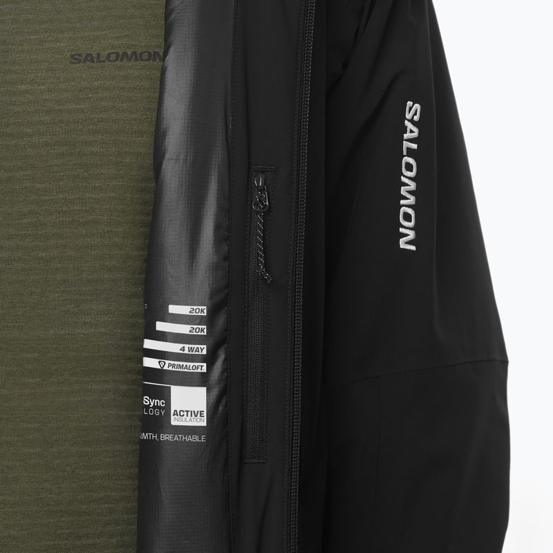 Men's ski jacket Salomon Spectral deep black 7