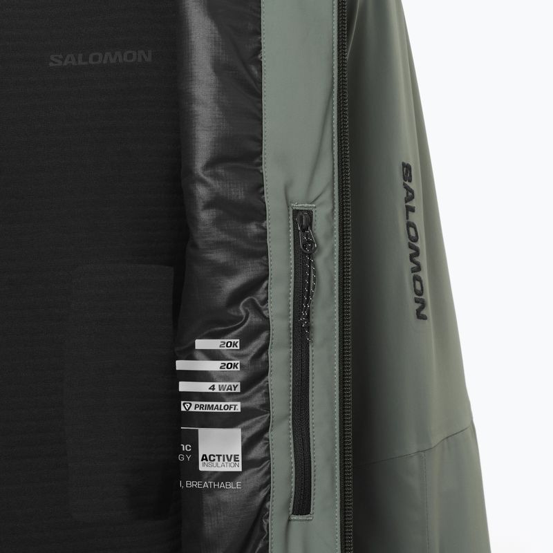 Men's ski jacket Salomon Spectral green gables/sedona 8