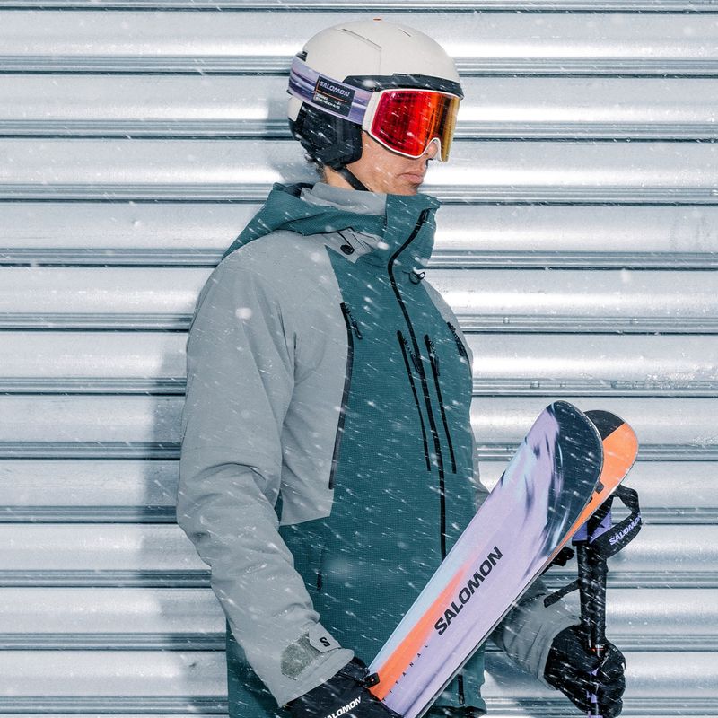 Men's ski jacket Salomon Spectral green gables/sedona 12