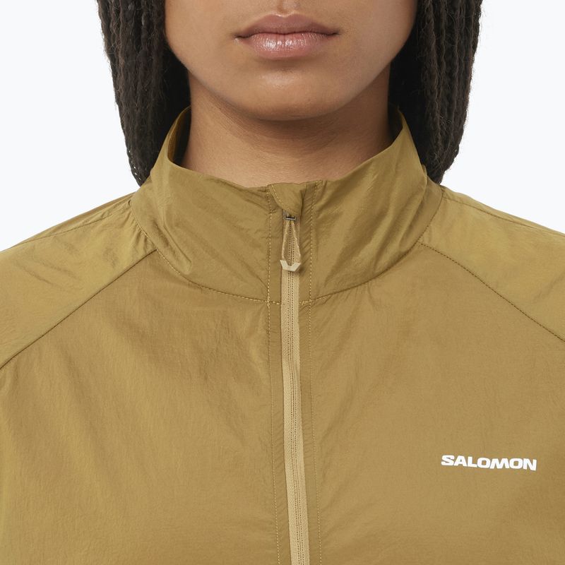 Women's running jacket Salomon Shakeout Fly brilliant olive 3
