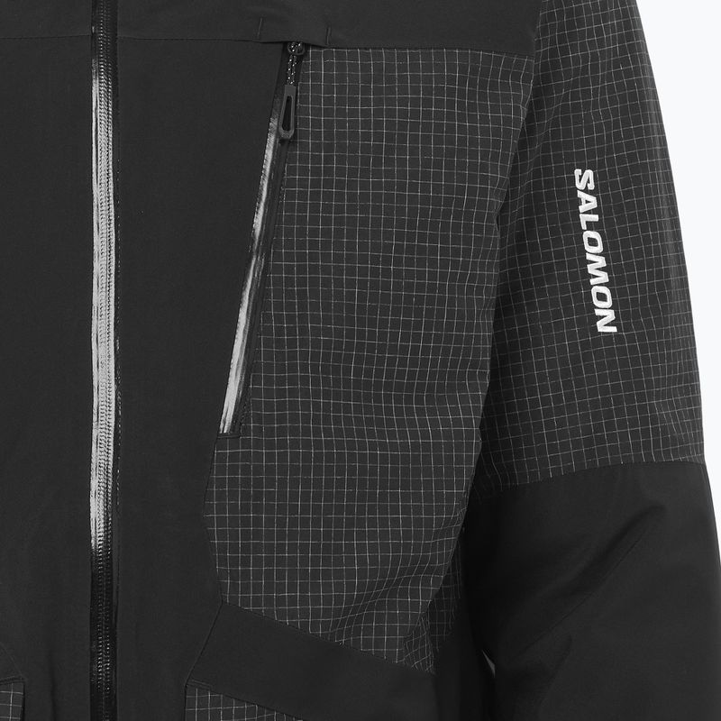 Men's ski jacket Salomon Spark deep black 4