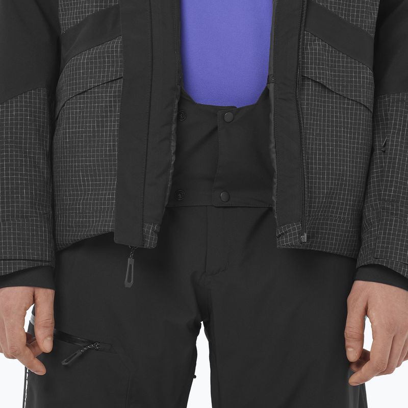 Men's ski jacket Salomon Spark deep black 7