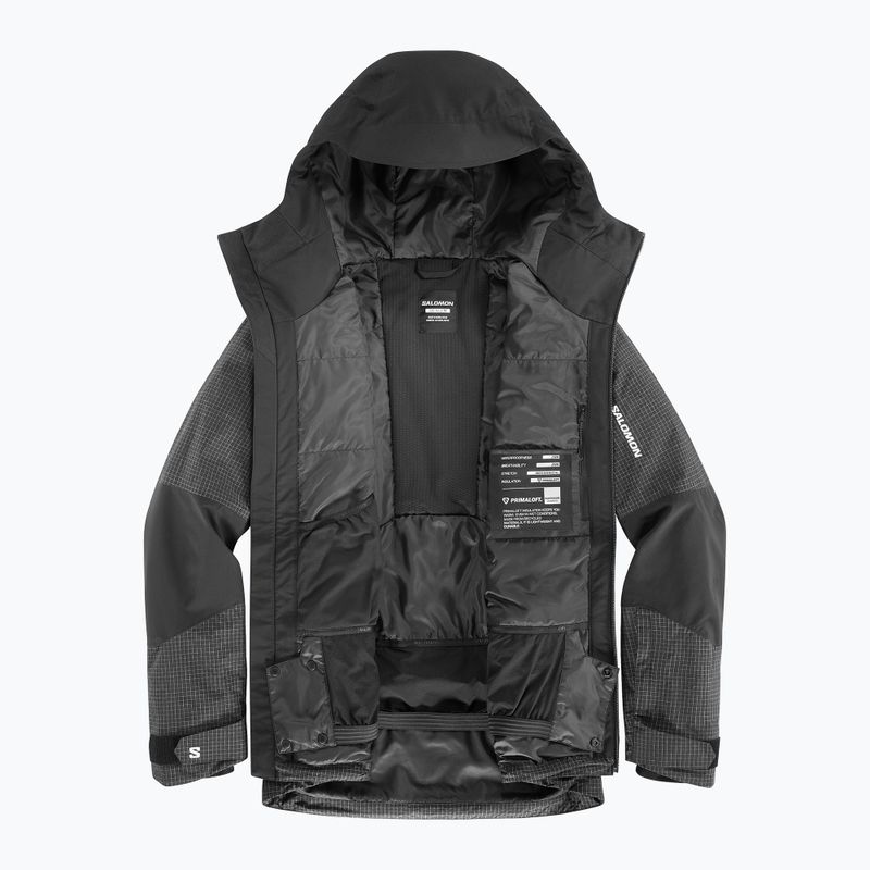 Men's ski jacket Salomon Spark deep black 9