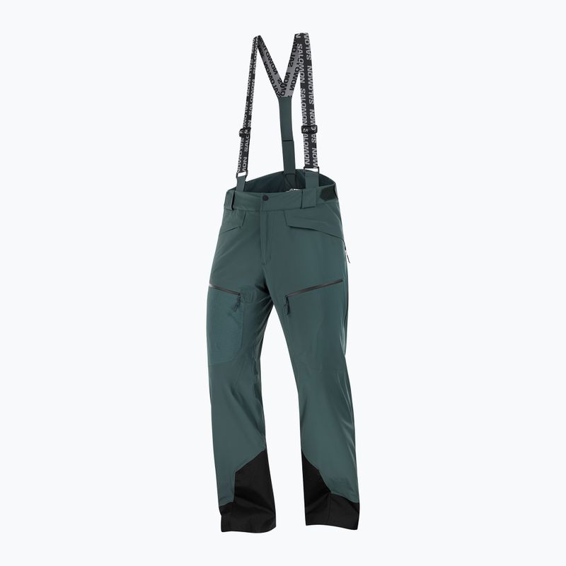 Men's ski trousers Salomon Spectral green gables 6