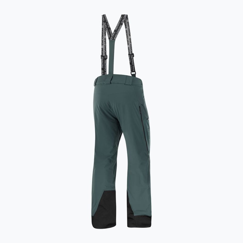 Men's ski trousers Salomon Spectral green gables 7