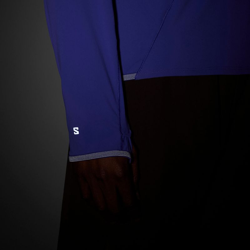 Men's sweatshirt Salomon Sense Aero Half Zip Hoodie libery 5