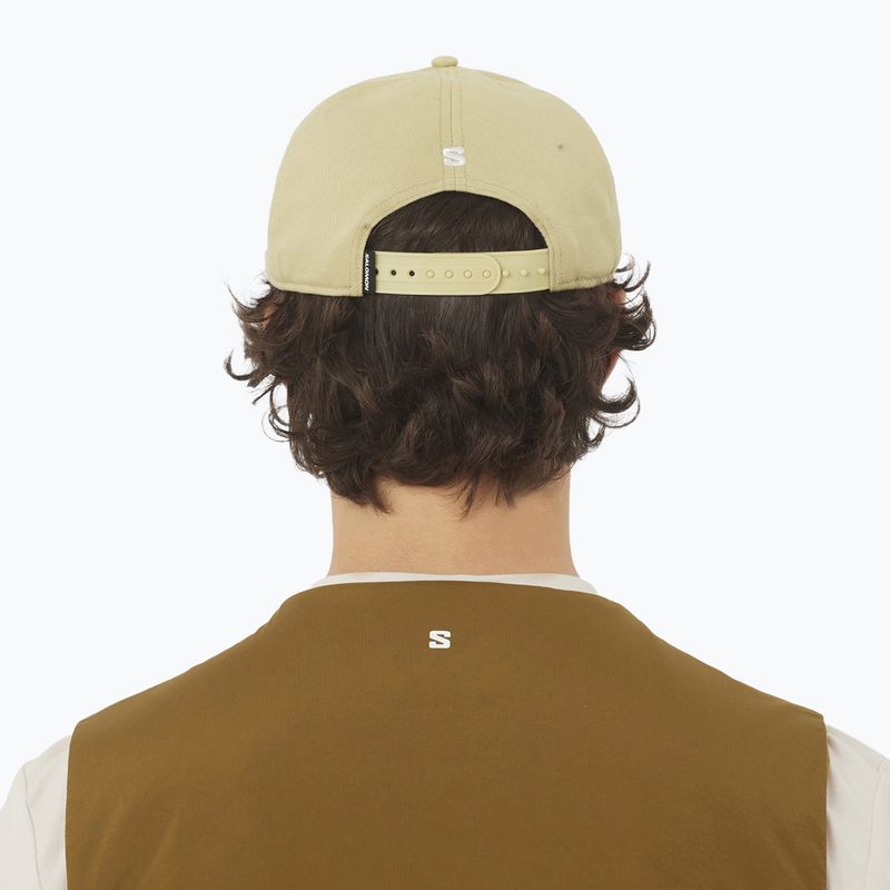 Baseball cap Salomon Logo Flat gray green 5