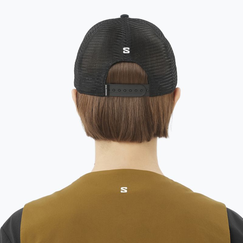 Baseball cap Salomon Logo Trucker deep black 5