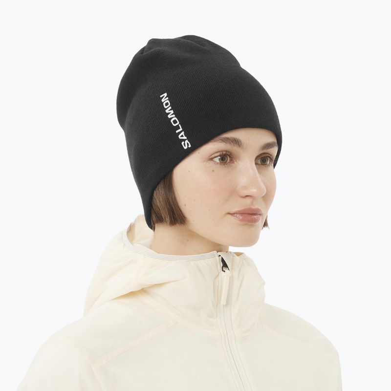 Winter hat Salomon Graphic deep black 3