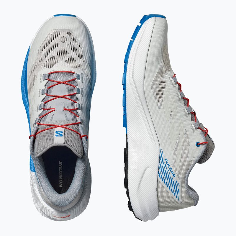 Men's running shoes Salomon Pulsar lunar rock/white/french blue 8