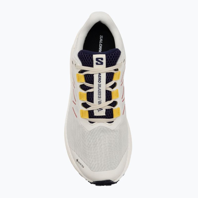 Women's running shoes Salomon Aero Blaze 3 Gravel GTX vanilla ice/astral aura/lemon 5