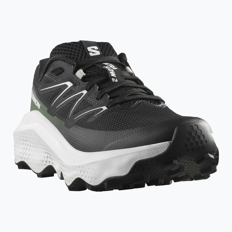 Women's running shoes Salomon Ultra Flow 2 black/white/agave green 8