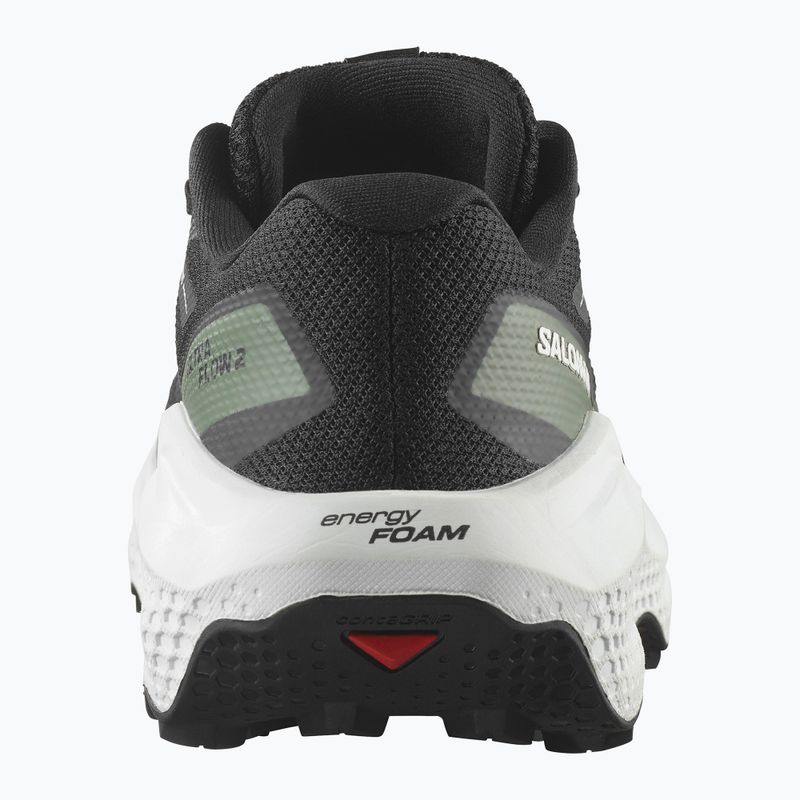 Women's running shoes Salomon Ultra Flow 2 black/white/agave green 11