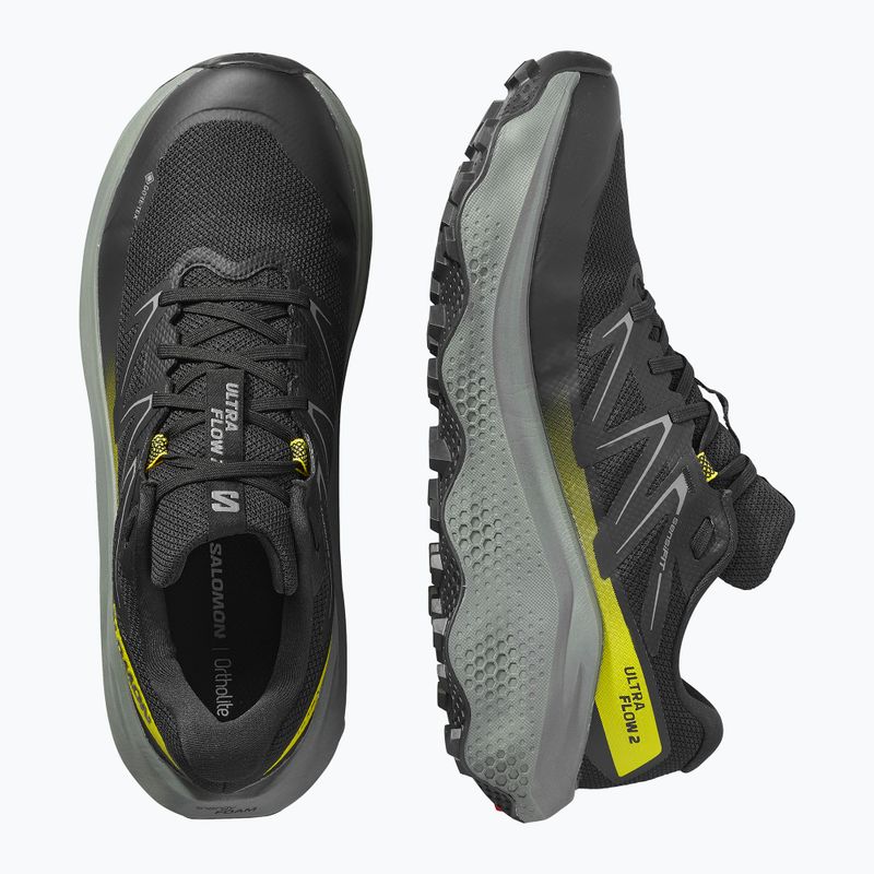 Men's running shoes Salomon Ultra Flow 2 GTX black/sedona sage/incaberry 12