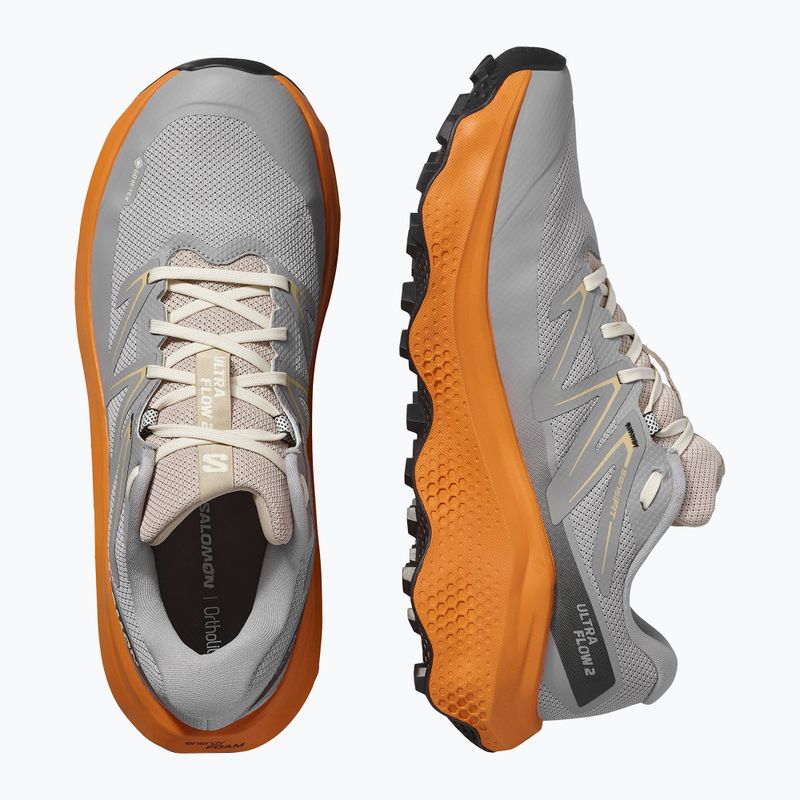 Men's running shoes Salomon Ultra Flow 2 GTX gull/turmeric/white pepper 8