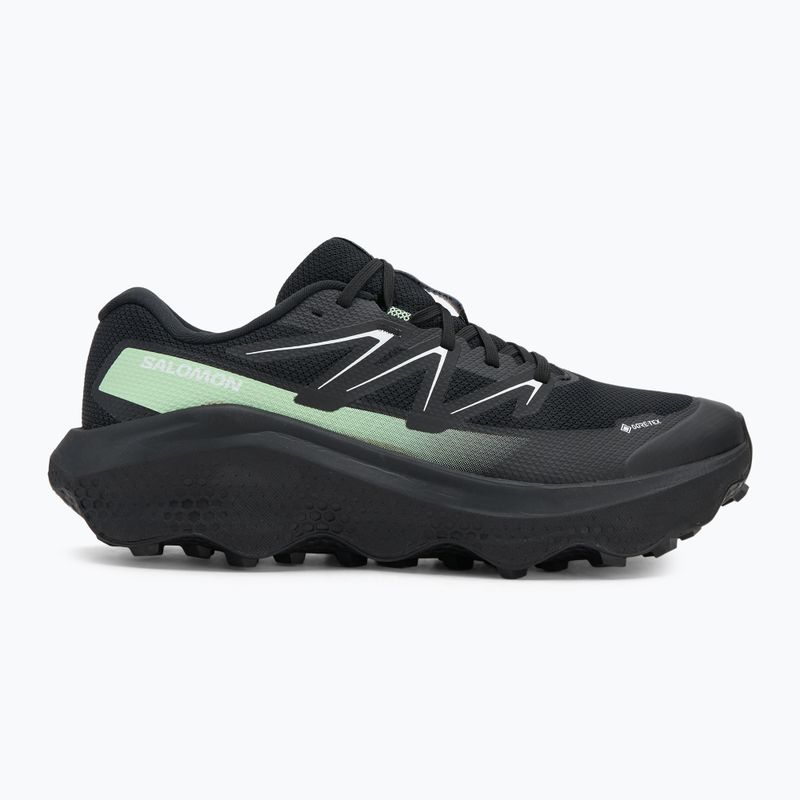 Men's running shoes Salomon Ultra Flow 2 GTX black/black/patina green 2