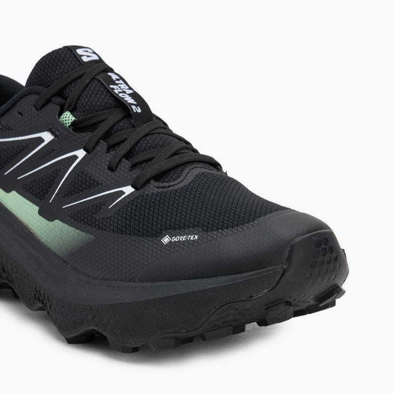 Men's running shoes Salomon Ultra Flow 2 GTX black/black/patina green 7