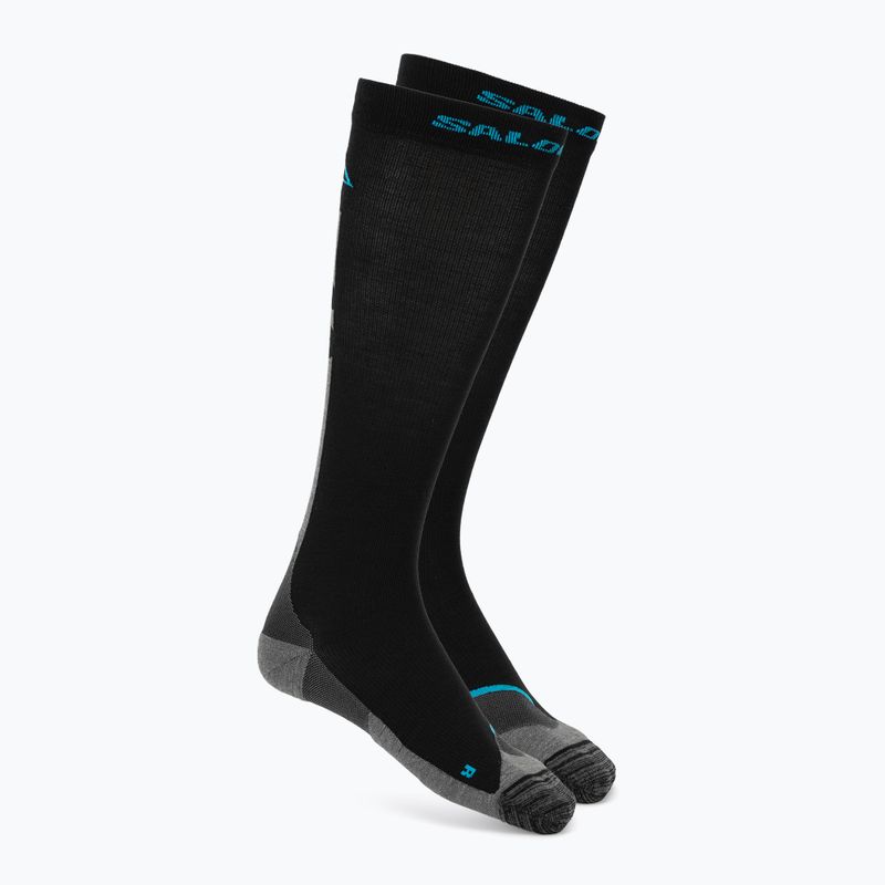 Ski socks Salomon MTN black/blue danube