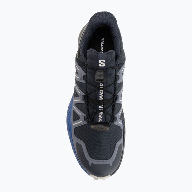 Men's running shoes Salomon Speedcross Peak GTX blue nights/grisaille 5