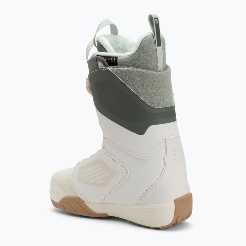 Women's snowboard boots Salomon Kiana Dual Boa W vanillaice/agave green/clearly aqua 2