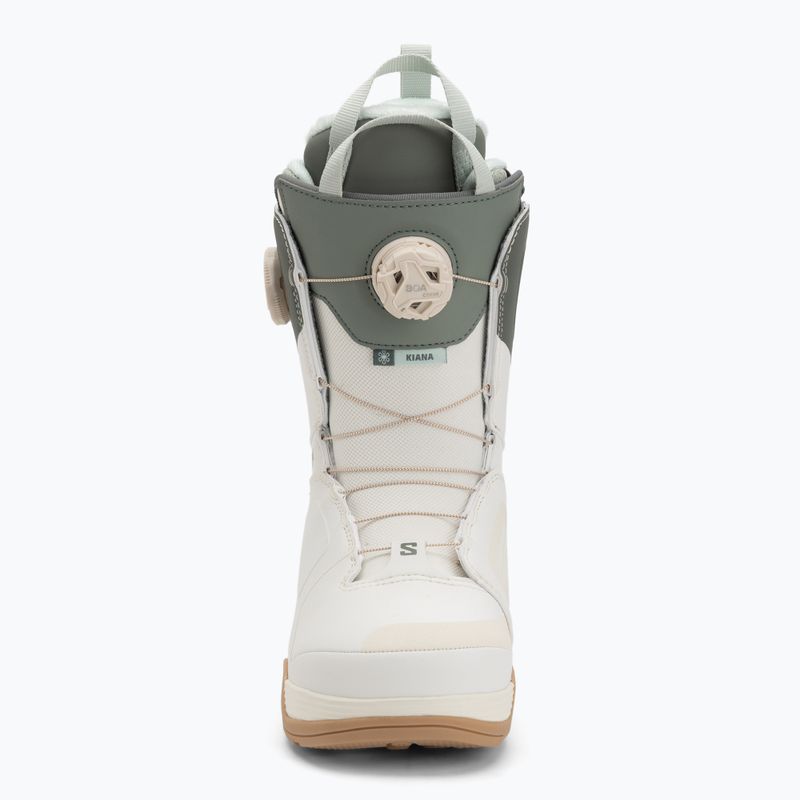 Women's snowboard boots Salomon Kiana Dual Boa W vanillaice/agave green/clearly aqua 3