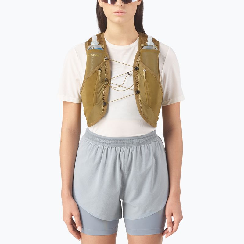Running vest Salomon Active Skin 12 Set brilliant olive/willow 3