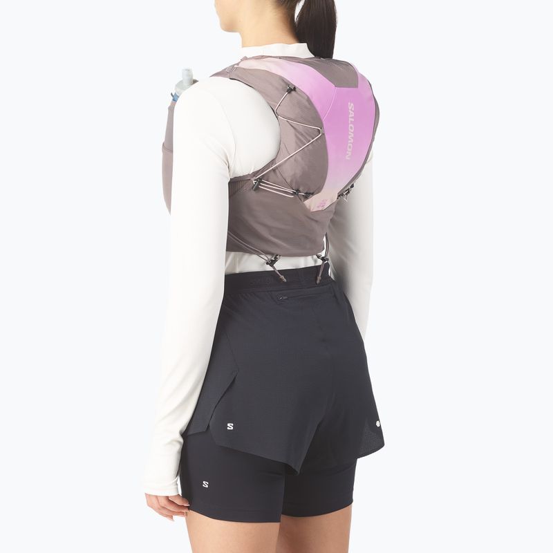 Women's running vest Salomon ADV SKIN 12 Gradient Set iron/shadow gray 5