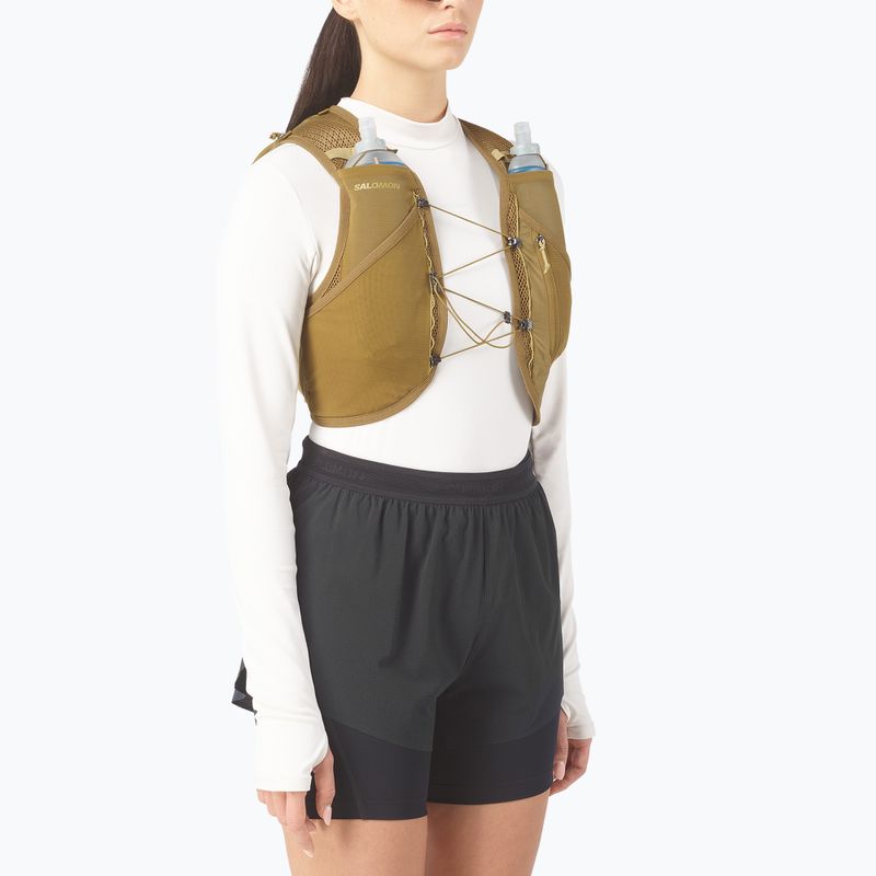 Running vest Salomon Active Skin 8 Set brilliant olive/willow 3