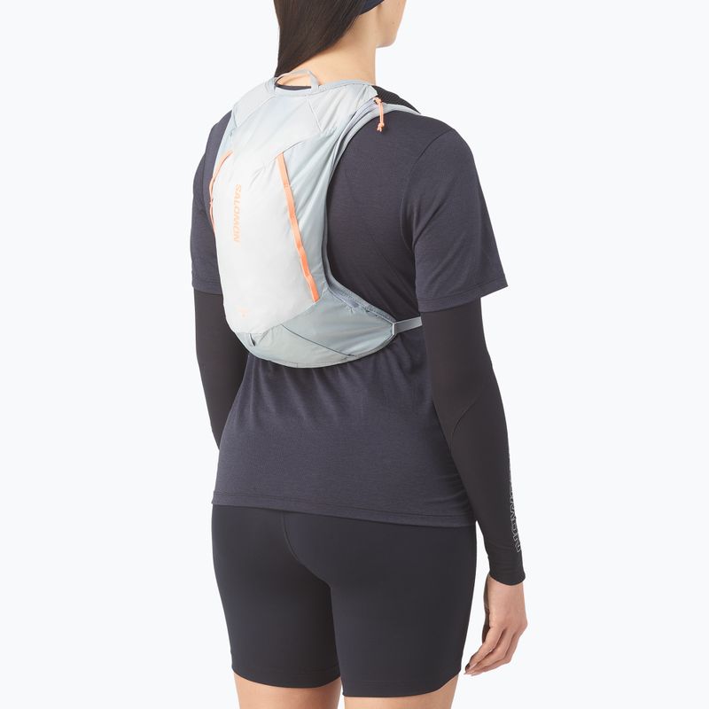 Hiking backpack Salomon Cross 4 l violet/quarry/nectarine 3