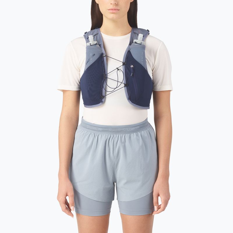 Running vest Salomon Advance Skin 5 Gradient Set maritime blue/gray 3