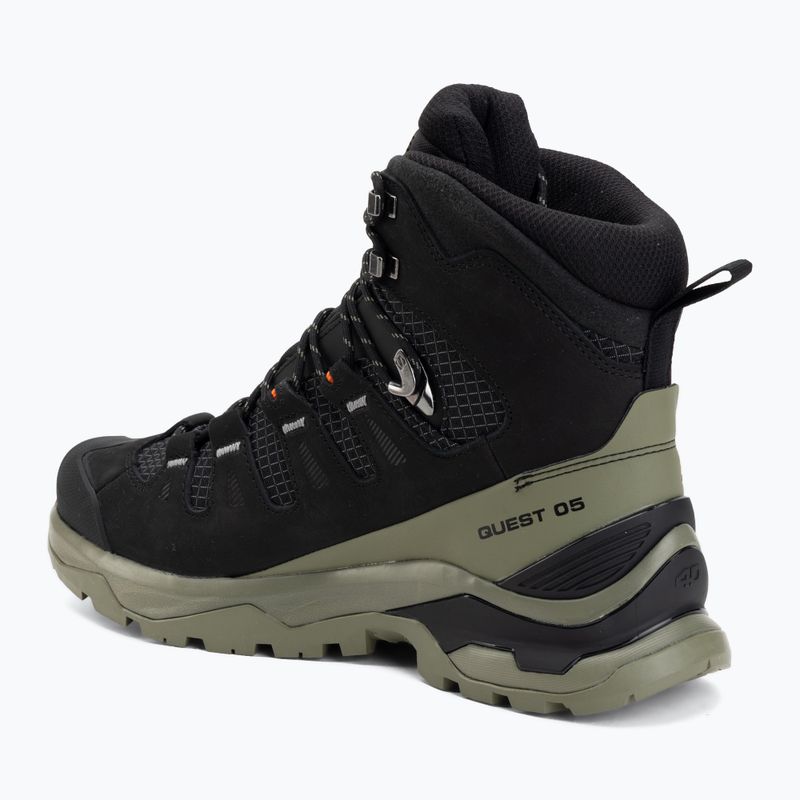 Men's trekking boots Salomon Quest 5 GTX black/dlicgr/black 3