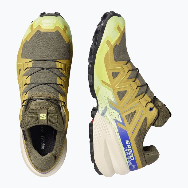 Men's running shoes Salomon Speedcross 6 GTX grape leaf/aspargus green 4