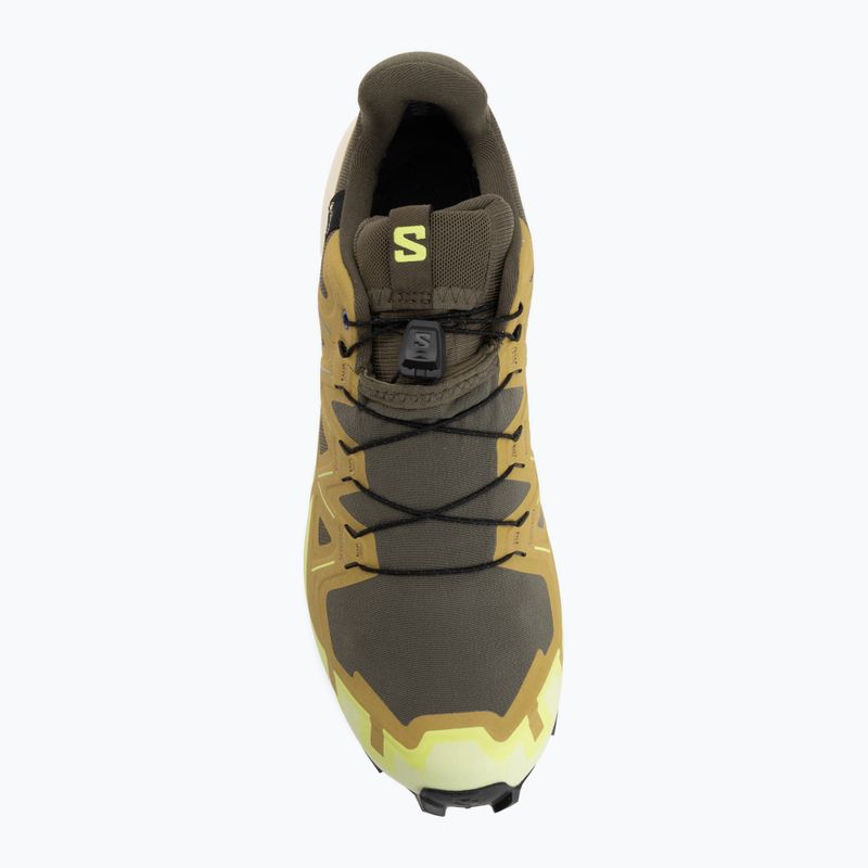 Men's running shoes Salomon Speedcross 6 GTX grape leaf/aspargus green 5
