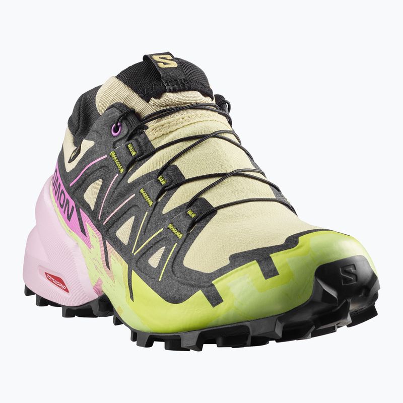 Women's running shoes Salomon Speedcross 6 GTX bog/dawn pink 2