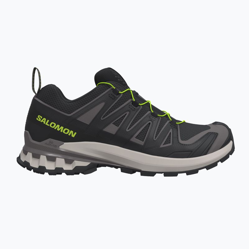 Men's running shoes Salomon XA Pro 3D V9 black/dark gull gray/acid lime