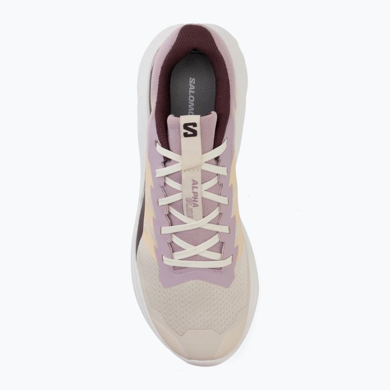 Women's running shoes Salomon Alphaglide tapioca/dawn pink 5
