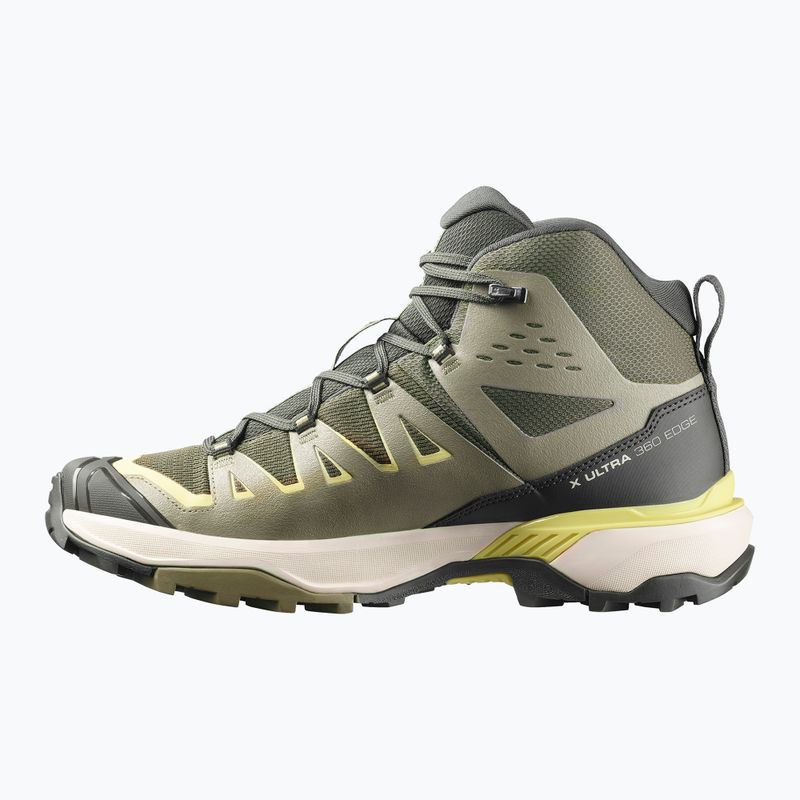 Men's trekking shoes Salomon X Ultra 360 Edge Mid GTX olive night/aloe 2