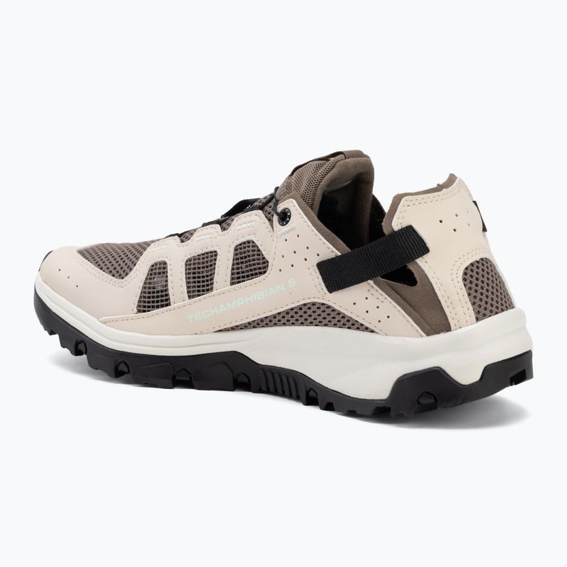 Women's hiking boots Salomon Techamphibian 5 walnut/tapioca/clearly aqua 3