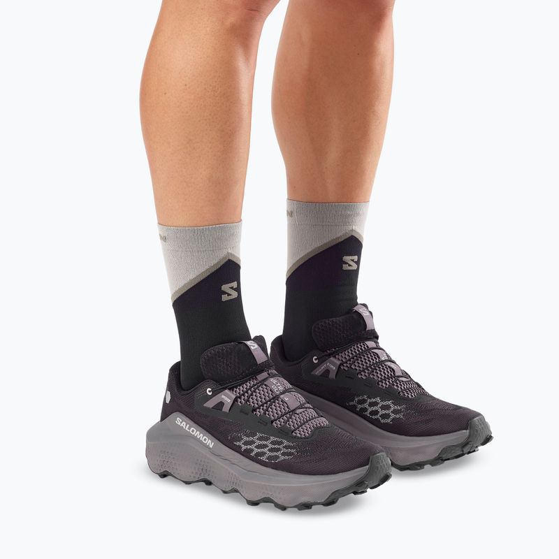 Men's running shoes Salomon Ultra Glide 4 black/dark gull gray/silver cloud 8