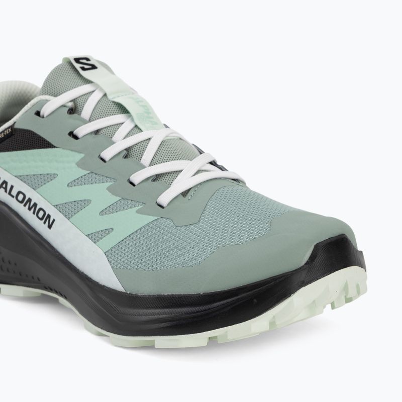 Women's running shoes Salomon Alphaglide GTX green milieu/asphalt 7