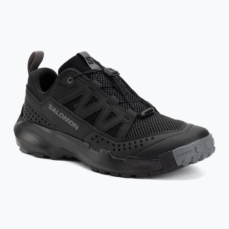 Men's hiking boots Salomon Techamphibian 5 black/black/castlerock