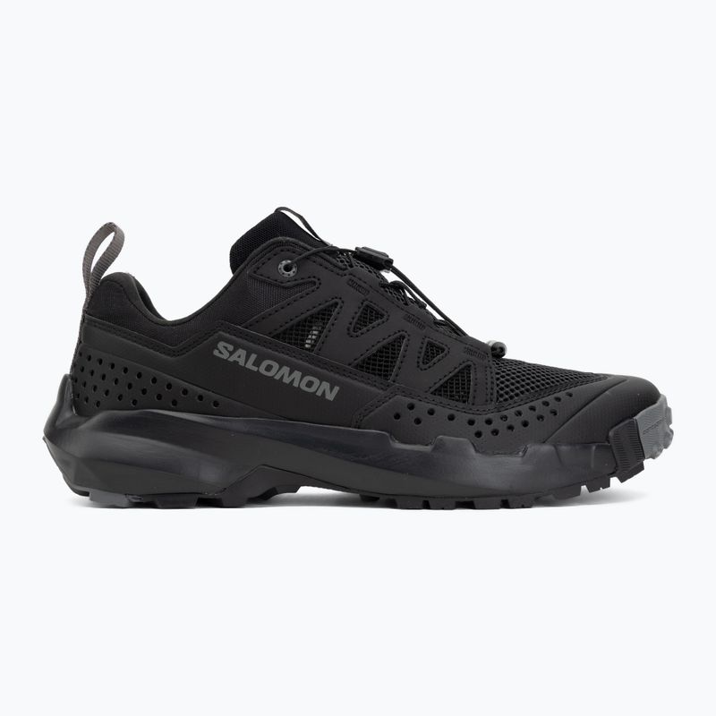 Men's hiking boots Salomon Techamphibian 5 black/black/castlerock 2